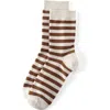Lands' End 1-pack Novelty Crew Socks In Brown