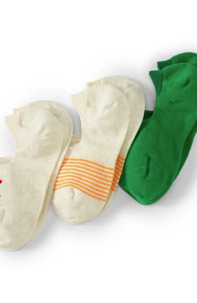 Lands' End 3-pack No Show Socks
