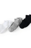 Lands' End 3-pack No Show Socks In White Gray Black Pack