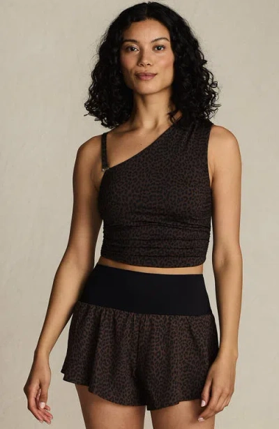 Lands' End 3" Pinchless Flutter Swim Short With Panty In Black