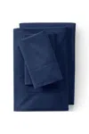Lands' End 300 Thread Count Cotton Percale Bed Sheet Set In Multi