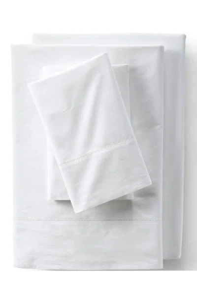 LANDS' END LANDS' END 300 THREAD COUNT COTTON PERCALE BED SHEET SET