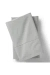 Lands' End 300 Thread Count Cotton Percale Pillowcases In Gray