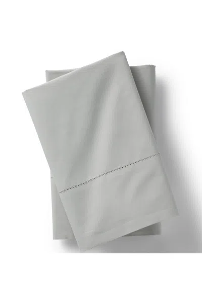 Lands' End 300 Thread Count Cotton Percale Pillowcases In Gray