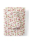 Lands' End 300 Thread Count Cotton Smooth Percale Bed Sheet Set In White