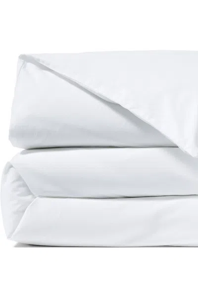 Lands' End 300 Thread Count Cotton Smooth Percale Duvet Bed Cover In White