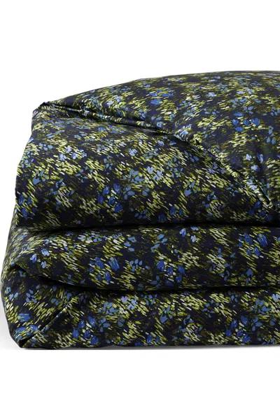 Lands' End 300 Thread Count Cotton Smooth Percale Duvet Bed Cover In Blue