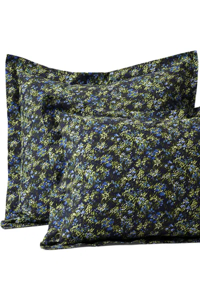 Lands' End 300 Thread Count Cotton Smooth Percale Pillow Sham In Blue