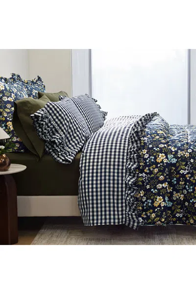 Lands' End 300 Thread Count Cotton Smooth Percale Pillow Sham In Blue