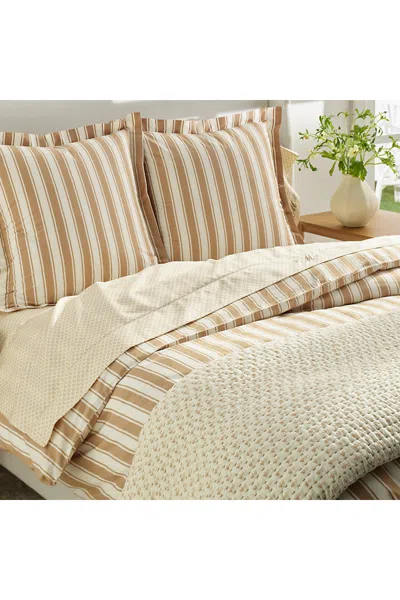 Lands' End 300 Thread Count Cotton Smooth Percale Pillow Sham In Tan