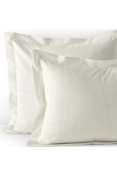 Lands' End 300 Thread Count Cotton Smooth Percale Pillow Sham In Neutral