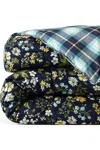 Lands' End 300 Thread Count Cotton Smooth Percale Printed Comforter In Multi