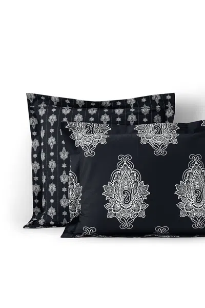 Lands' End 300 Thread Count Premium Supima Cotton Smooth Percale Pillow Sham In Black