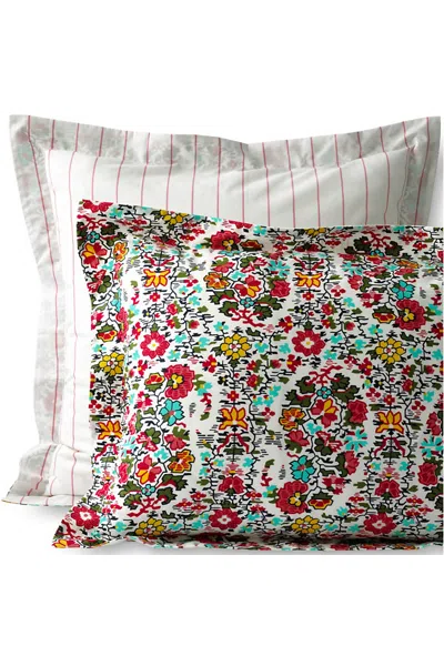 Lands' End 300 Thread Count Premium Supima Cotton Smooth Percale Pillow Sham In Multi