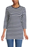 Lands' End 3/4 Sleeve Cotton Supima Tunic In Multi