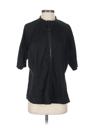 Pre-owned Lands' End 3/4 Sleeve T-shirt In Black