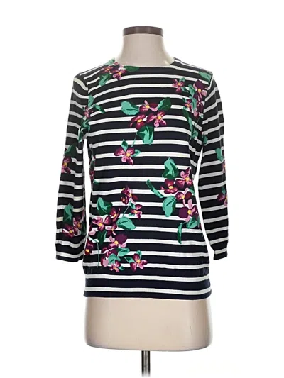 Pre-owned Lands' End 3/4 Sleeve T-shirt In Black