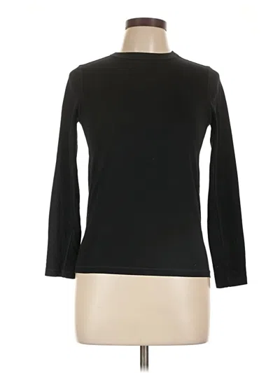 Pre-owned Lands' End 3/4 Sleeve T-shirt In Black