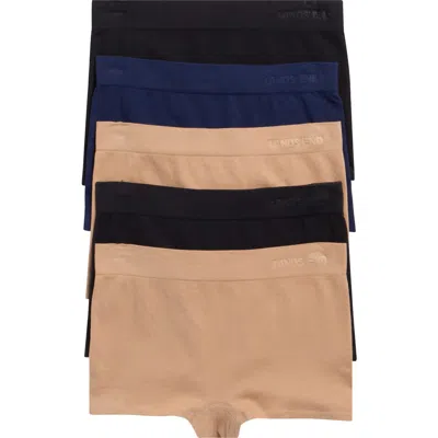 Lands' End 3-pack Cotton Comfort Seamless Boyshorts In Multi