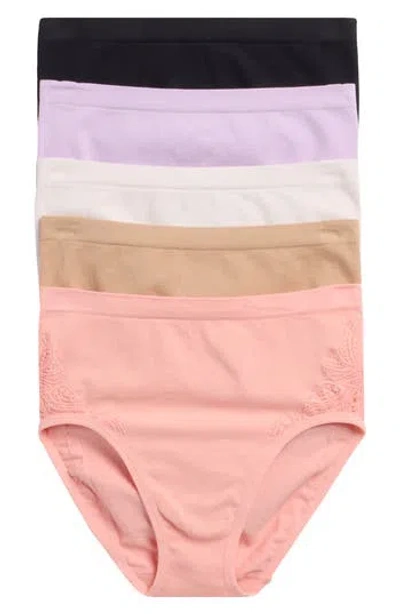 Lands' End 3-pack Cotton Comfort Seamless Briefs In Multi