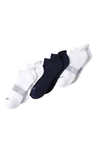Lands' End 3-pack Half Cushion Sport Low Cut Socks In White