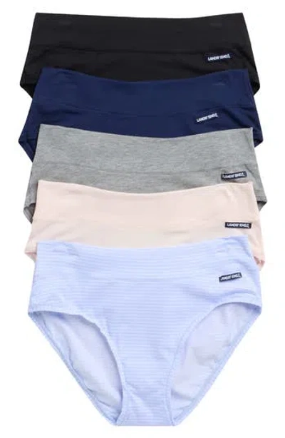 Lands' End 3-pack Soft Essentials Everyday Briefs In Blue