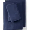 Lands' End 400 Thread Count Organic Cotton Percale Pillowcases In Antique Navy