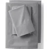 Lands' End 400 Thread Count Organic Cotton Percale Pillowcases In Ultimate Gray