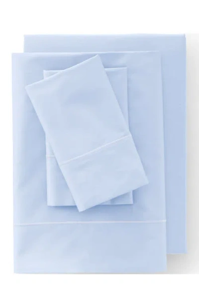 Lands' End 400 Thread Count Premium Supima Cotton No Iron Pillow Cases In Blue