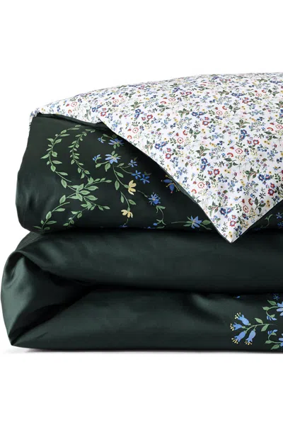 Lands' End 400 Thread Count Premium Supima Cotton No Iron Sateen Duvet Bed Cover In Green