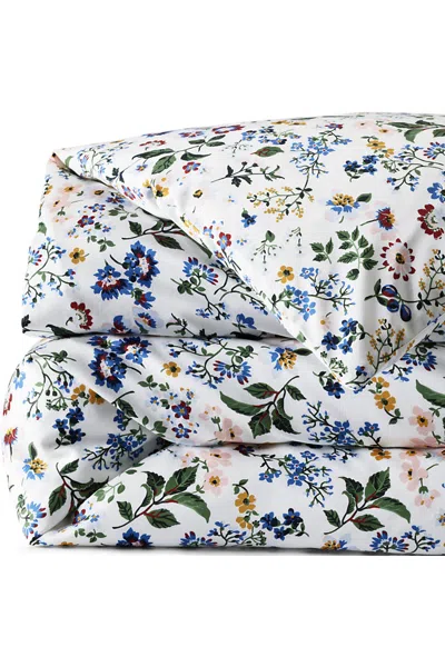 Lands' End 400 Thread Count Premium Supima Cotton No Iron Sateen Duvet Bed Cover In Ivory
