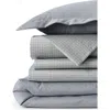 Lands' End 400 Thread Count Premium Supima Cotton No Iron Sateen Duvet Bed Cover In Shale Gray