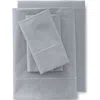 Lands' End 400 Thread Count Premium Supima Cotton No Iron Sateen Flat Bed Sheet In Shale Gray