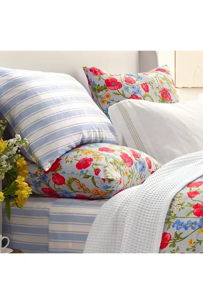 Lands' End 400 Thread Count Premium Supima Cotton No Iron Sateen Pillow Sham In Multi