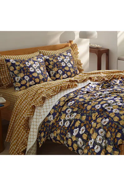 Lands' End 400 Thread Count Premium Supima Cotton No Iron Sateen Pillow Sham In Blue