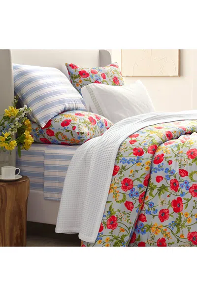 Lands' End 400 Thread Count Premium Supima Cotton No Iron Sateen Pillow Sham In Blue