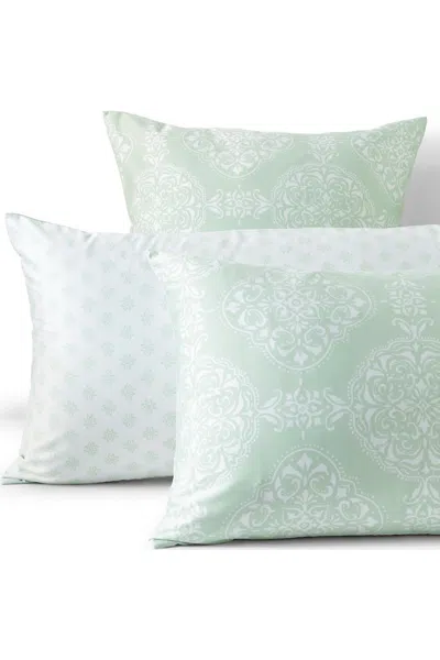 Lands' End 400 Thread Count Premium Supima Cotton No Iron Sateen Pillow Sham In Green