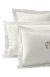 Lands' End 400 Thread Count Premium Supima Cotton No Iron Sateen Pillow Sham In Ivory