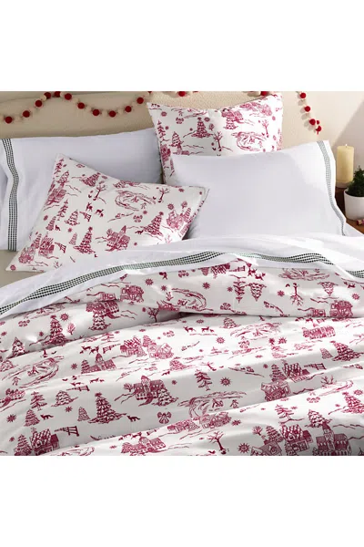 Lands' End 400 Thread Count Premium Supima Cotton No Iron Sateen Pillow Sham In Red