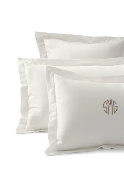 Lands' End 400 Thread Count Premium Supima Cotton No Iron Sateen Pillow Sham In White