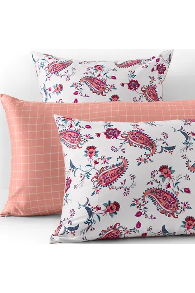 Lands' End 400 Thread Count Premium Supima Cotton No Iron Sateen Pillow Sham In Pink