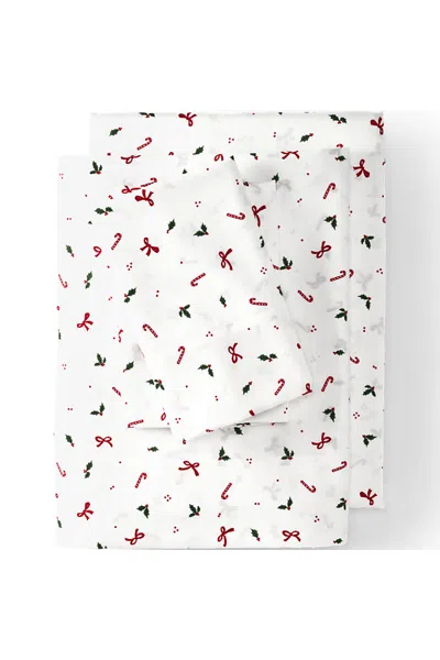 Lands' End 400 Thread Count Premium Supima Cotton Sateen Bed Sheet Set In Multi