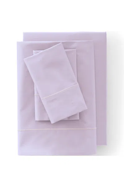 Lands' End 400 Thread Count Premium Supima Cotton Sateen Bed Sheet Set In Pink