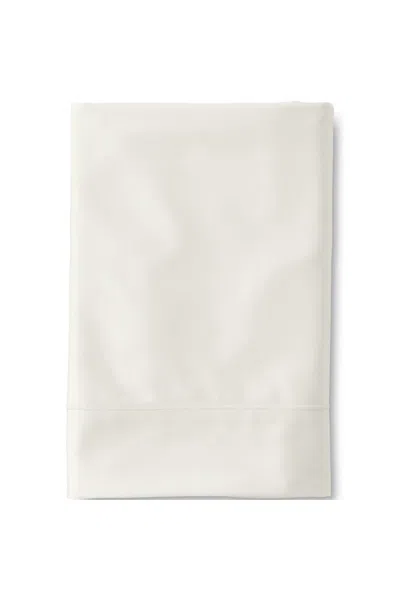 Lands' End 400 Thread Count Premium Supima Cotton Sateen Flat Bed Sheet In White
