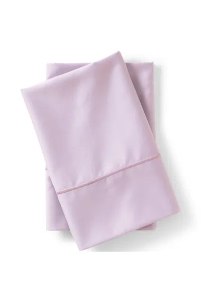 Lands' End 400 Thread Count Premium Supima Cotton Sateen Pillowcases In Purple