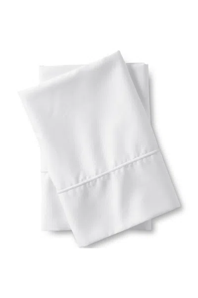 Lands' End 400 Thread Count Premium Supima Cotton Sateen Pillowcases In White