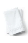 Lands' End 400 Thread Count Sateen Embroidered Pillowcases In White