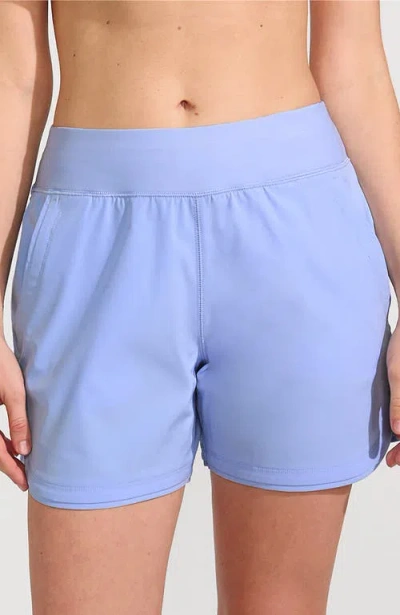 Lands' End 5" Board Shorts In Soft Cloud Blue