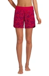 Lands' End 5" Board Shorts In Scarlet Abstract Leaf
