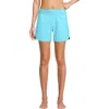 Lands' End 5" Quick Dry Elastic Waist Board Shorts Swim Cover-up Shorts With Panty In River Mist